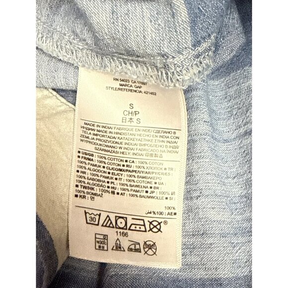 Gap Women's Skirt Blue White Stripe Preppy Coastal Unlined Pockets Size Small - Picture 8 of 8